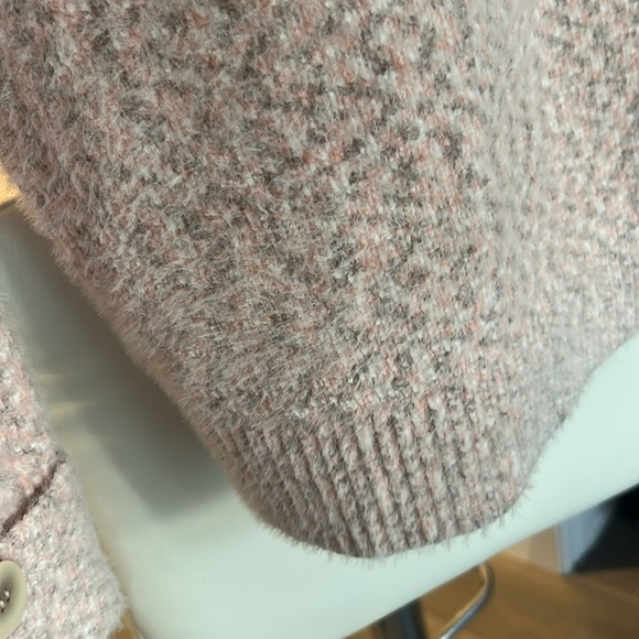 Elena Wang Soft Pastel Pink Mock Neck Sweater Size L - Picture 6 of 16